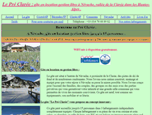 Tablet Screenshot of gite-nevache.com